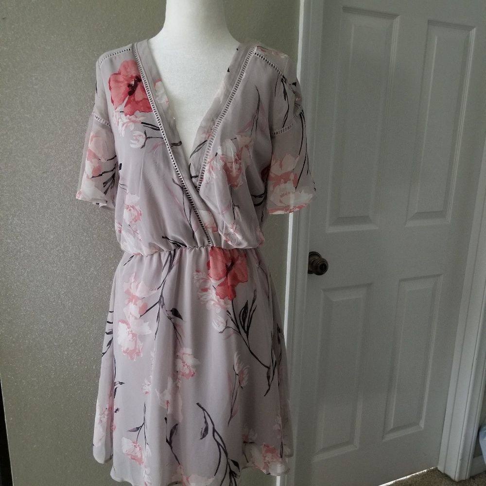 Anthropologie Sienna Sky Dress with Cutout Detail